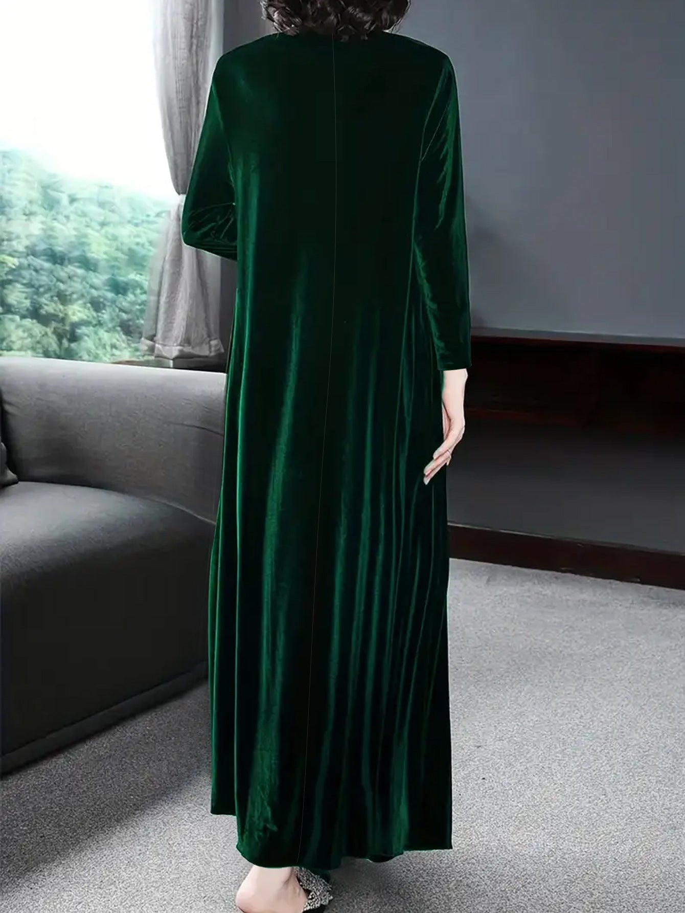 New Thick and Elegant Velvet Women'S Dress