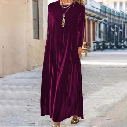 New Thick and Elegant Velvet Women'S Dress