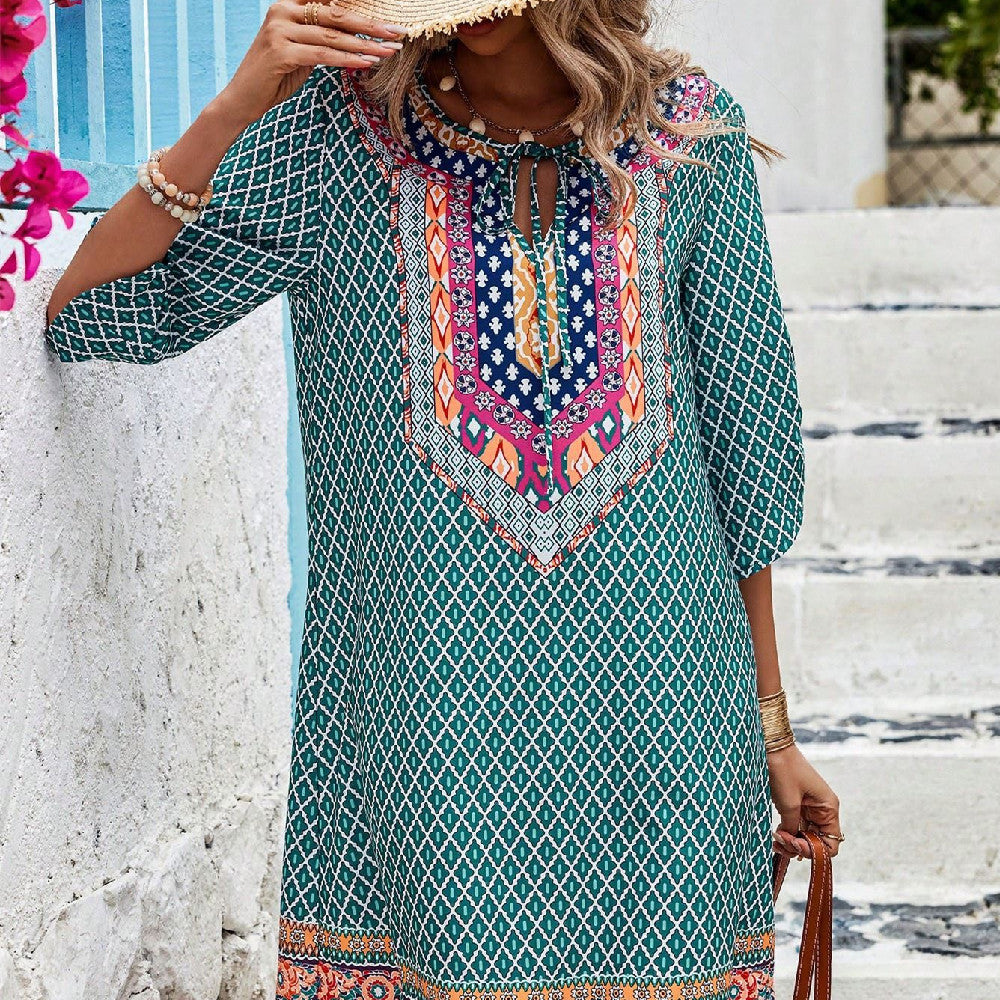 Women'S Fashion Casual Printing Sling Dress