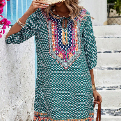 Women'S Fashion Casual Printing Sling Dress