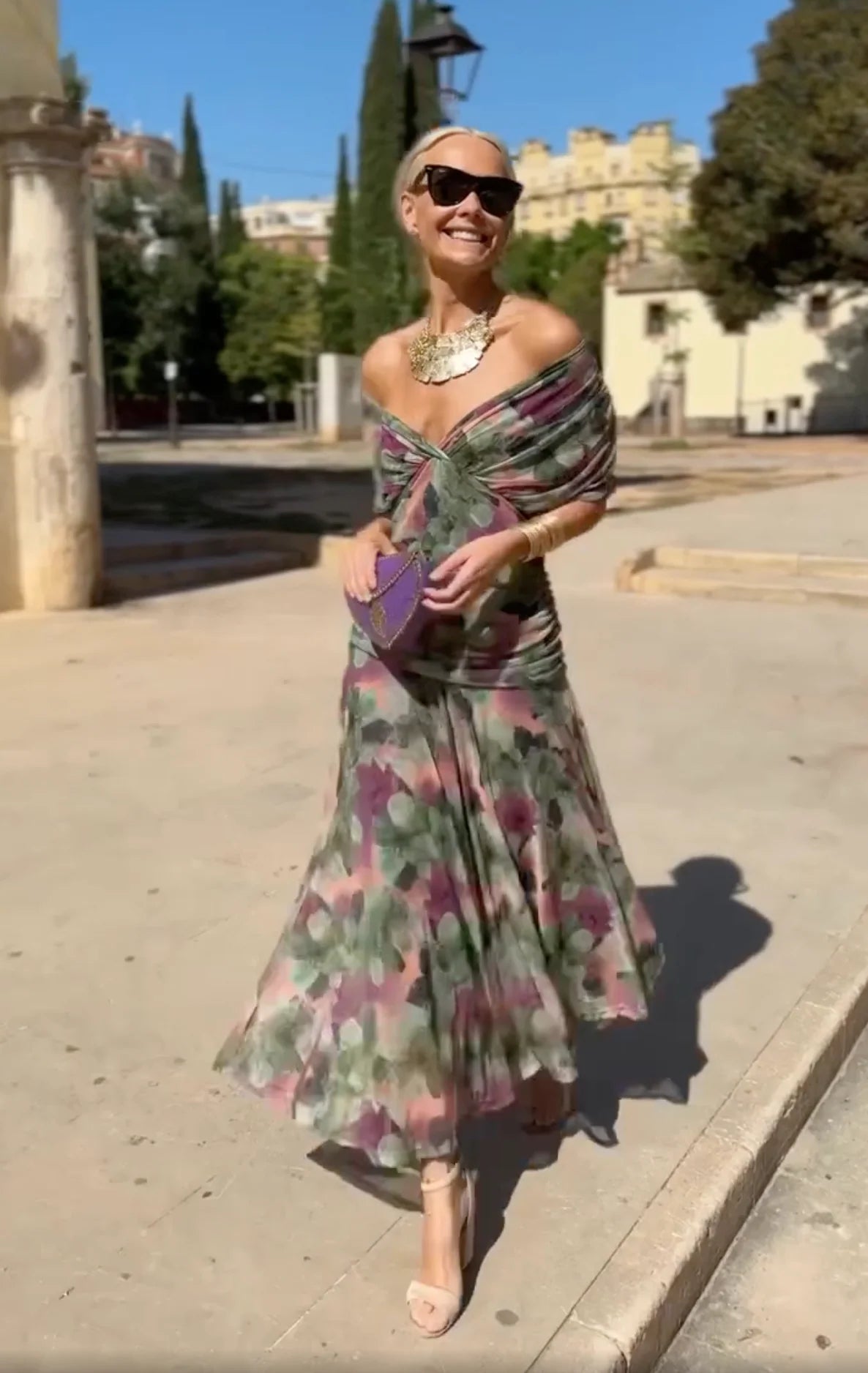 Eloria | Elegant Women'S Dress | Romantic Long Floral Dress