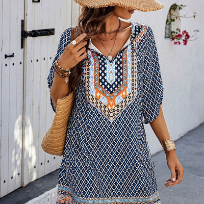 Women'S Fashion Casual Printing Sling Dress