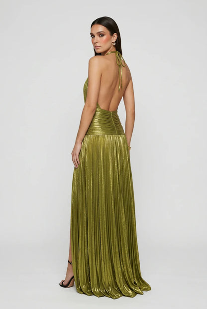 Women'S Olive Green Maxi Dress