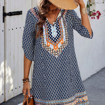 Women'S Fashion Casual Printing Sling Dress