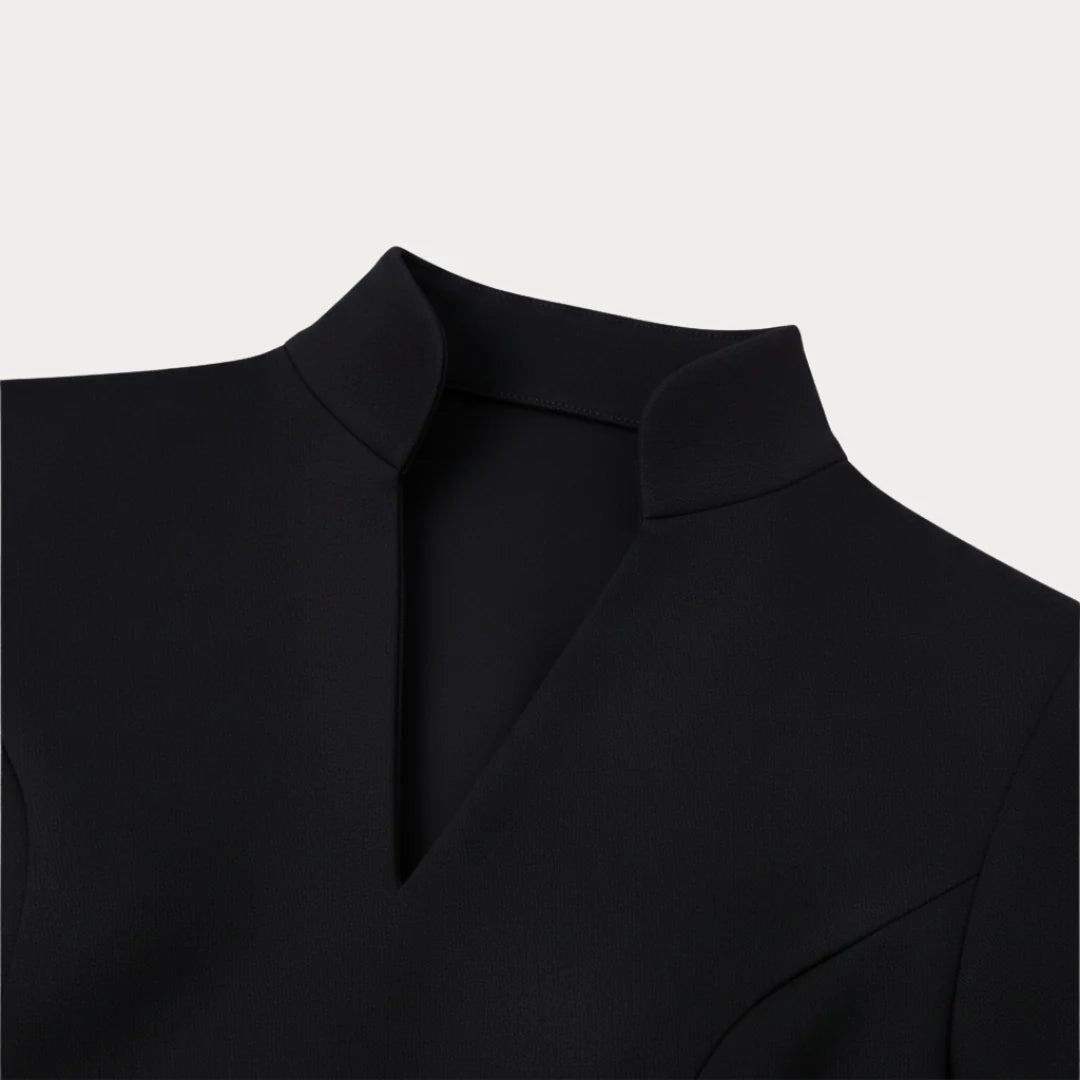 Women'S Structured Midi Dress with Belt