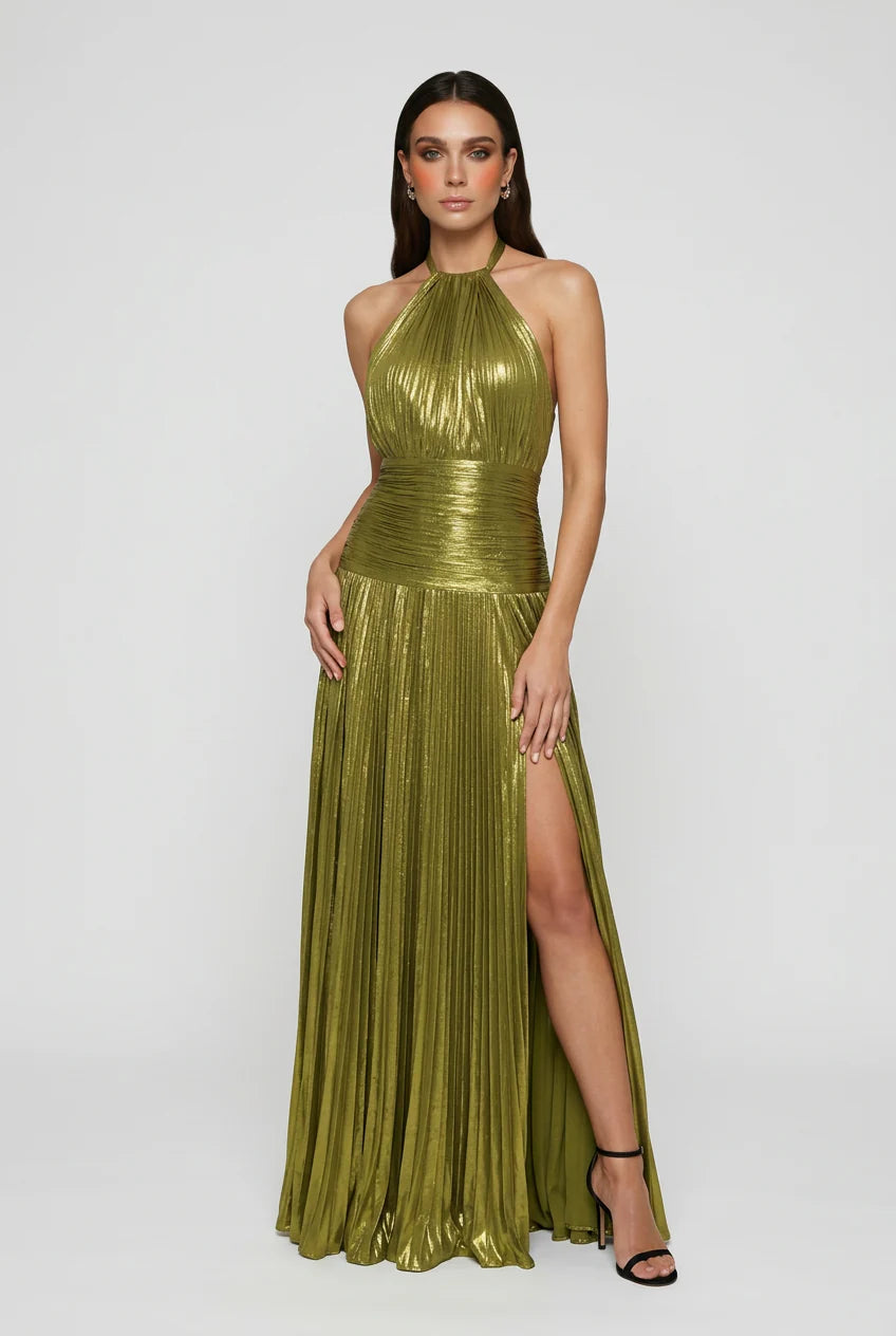 Women'S Olive Green Maxi Dress