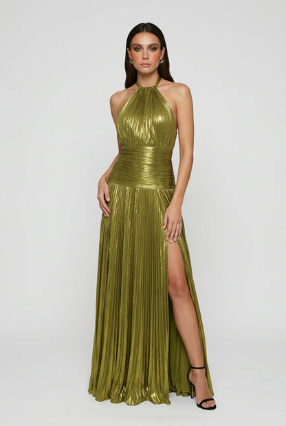 Women'S Olive Green Maxi Dress