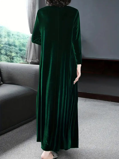 New Thick and Elegant Velvet Women'S Dress