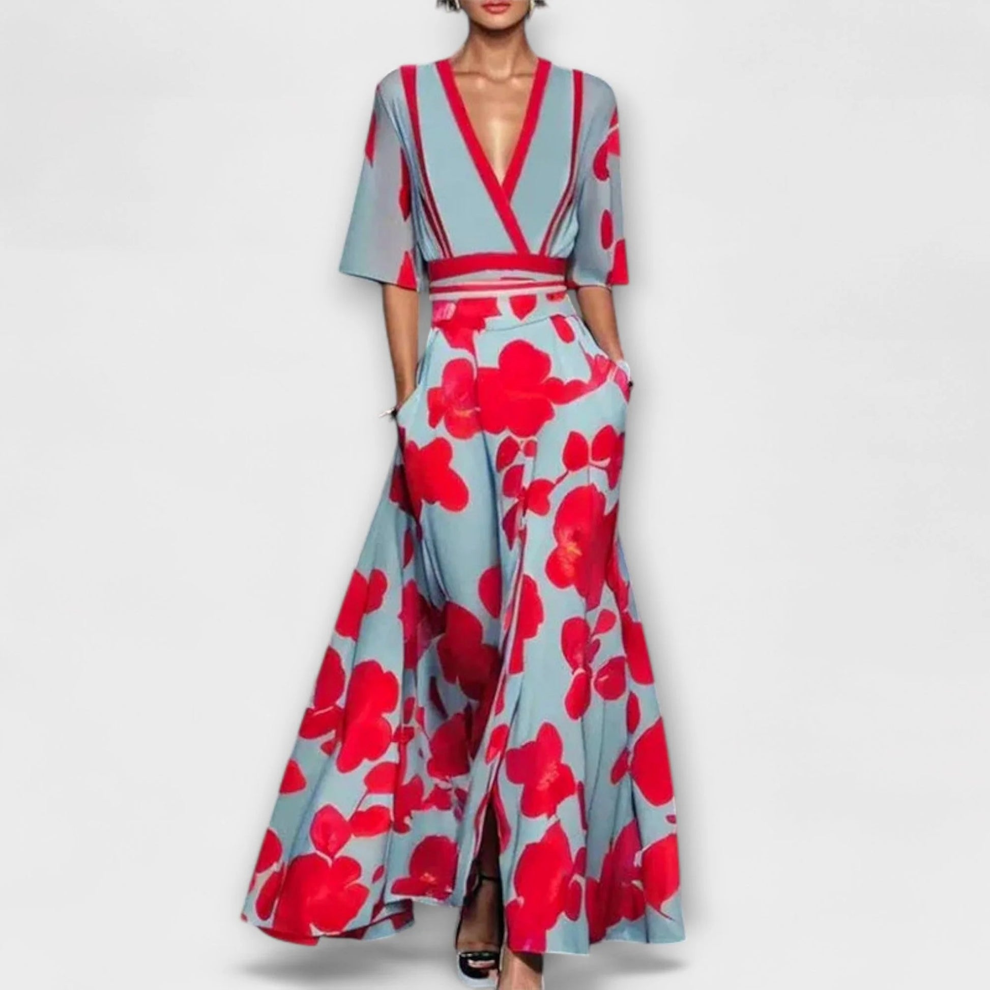 Alma - Elegant Sleeve Design Women'S Dress