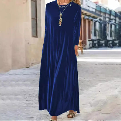 New Thick and Elegant Velvet Women'S Dress